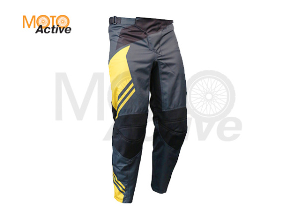 Брюки для мотокросса ATAKI Rampage серые/желтые